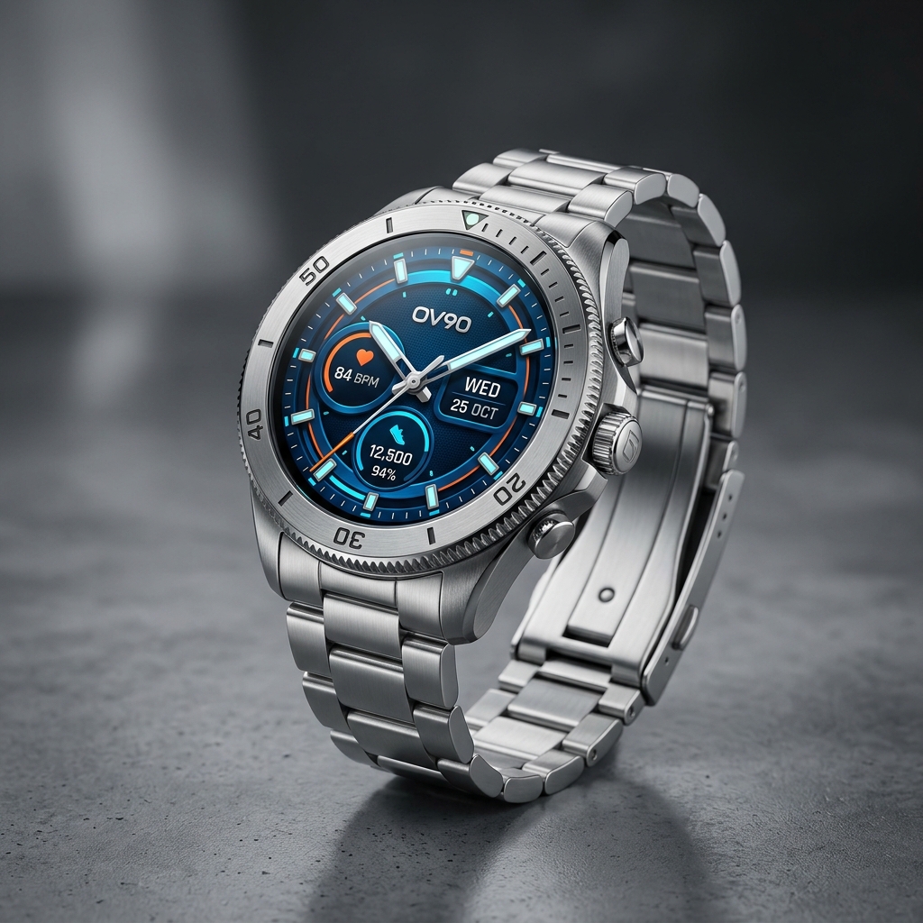 OV90 3D AMOLED Display Smart Watch