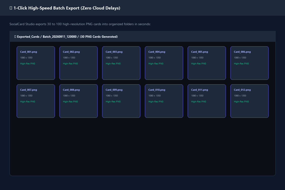 Batch Export System
