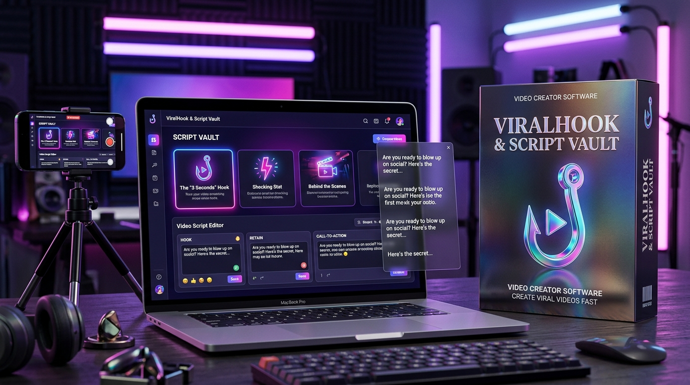 ViralHook & Script Vault — Short-Form Video Script Maker & Teleprompter